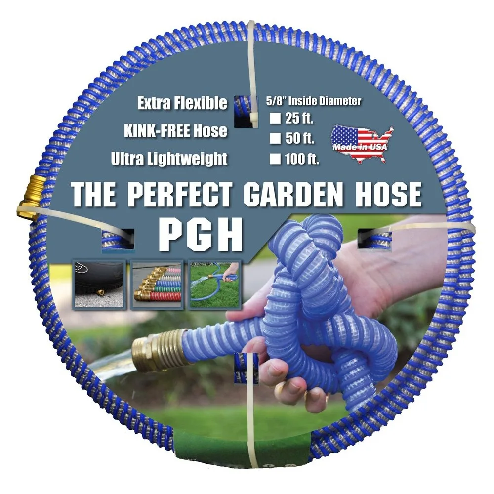 Tuff-Guard - 001-0106-0600 The Perfect Garden Hose, Kink Proof Garden Hose Assembly, Blue, 5/8