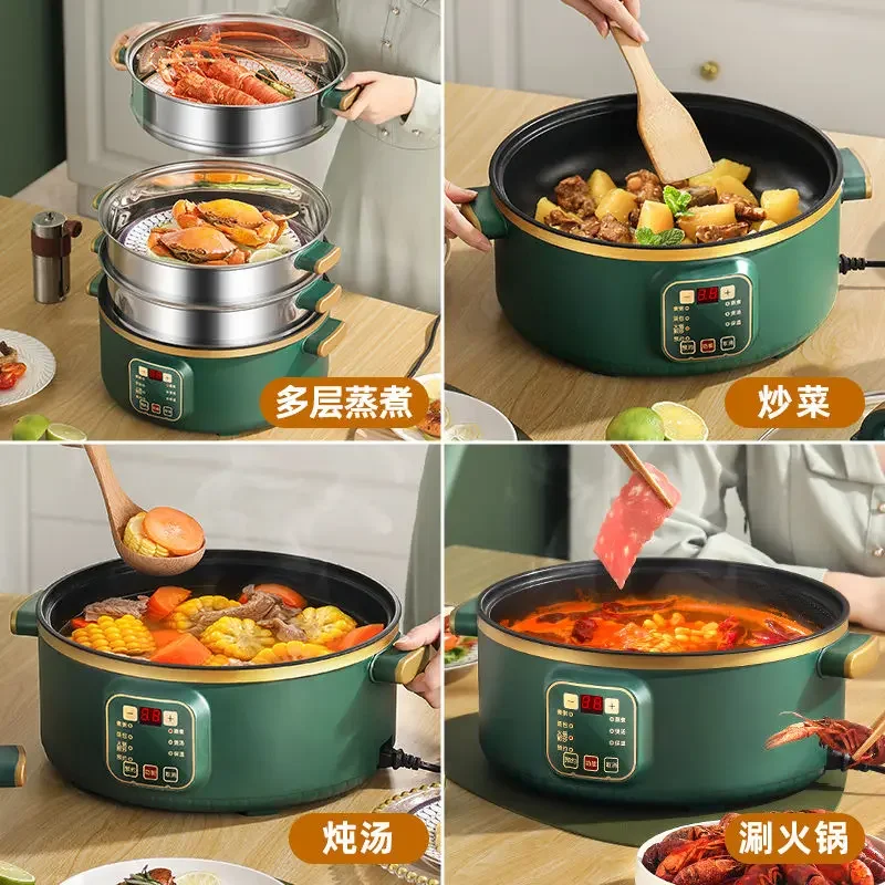 Electric steamer multi-functional all-in-one scheduled household large-capacity smart electric cooker with automatic power off