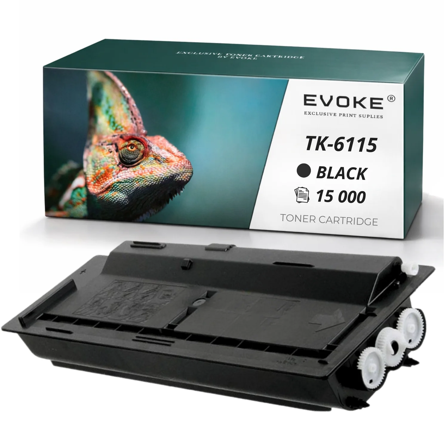 Evoke Compatibele Toner voor Kyocera Tk6115 Tk-6115 1T02P10Nl0 Zwart 15000 Pagina's Ecosys M4125Idn M4125Idt M4132Idn