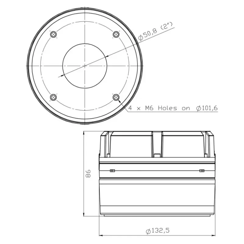 

NEW YOTO PRO-DE4599 High Quality 2000 Watt 130mm Magnet Dual 8 Ohm Speaker Accessories Pressure Mid 4599