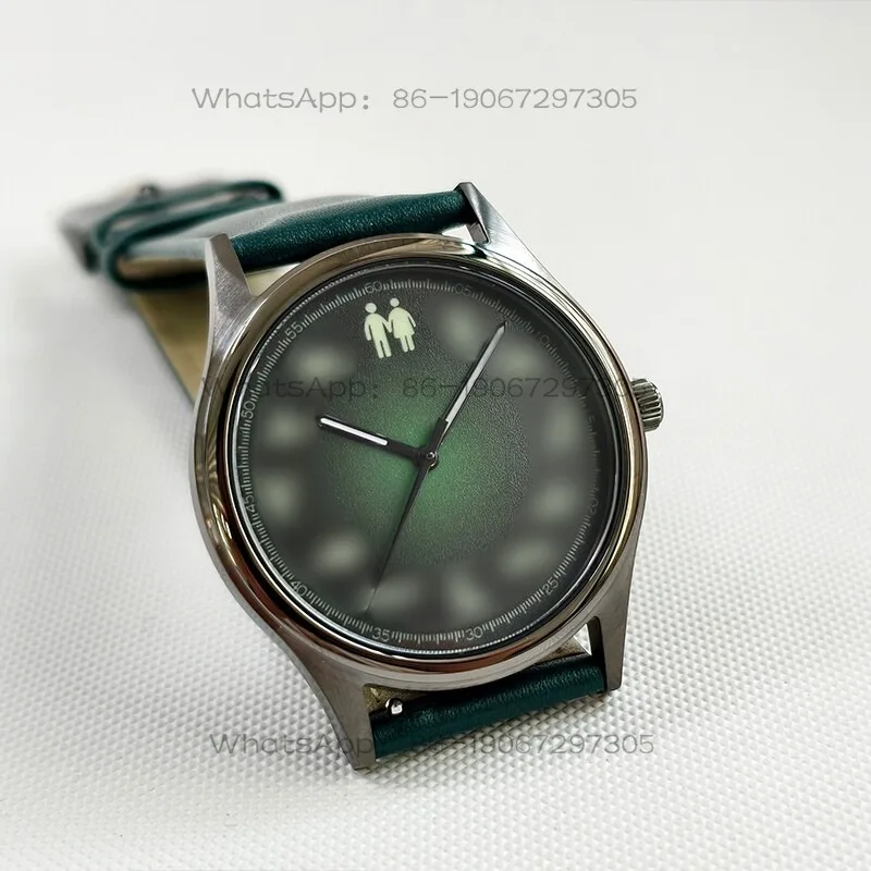 Niche and Creative Green Men's Luminous Quartz Calendar Watch