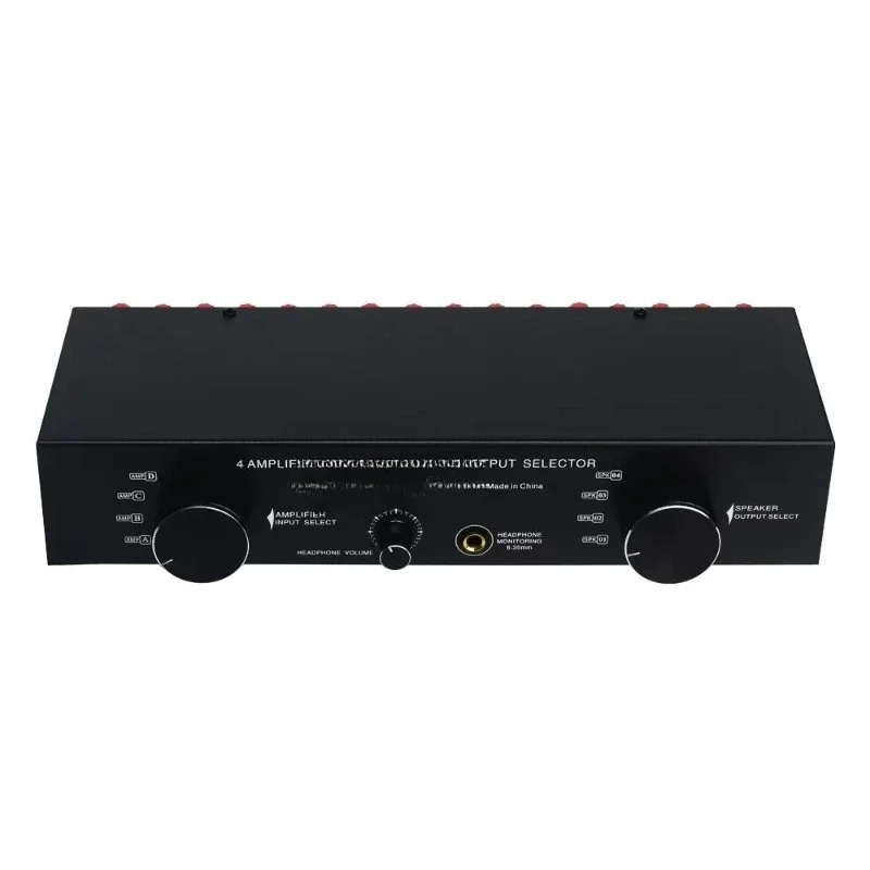 4 Inputs 4 Outputs 300 Watts Sound Quality 300 Watts Power Amplifier Speaker Selector Switcher Audio
