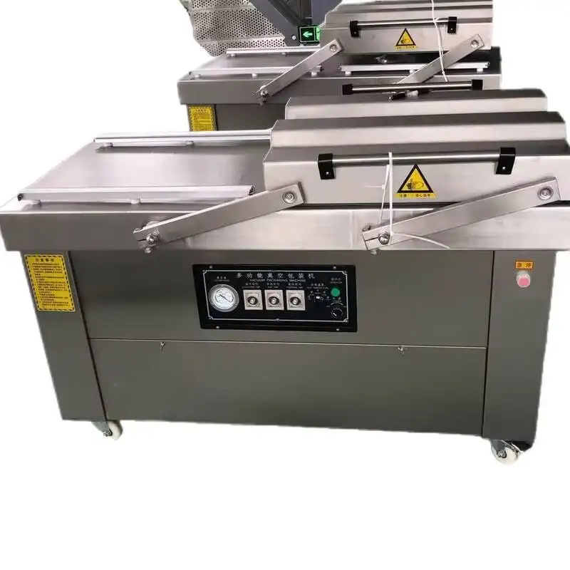 Sea Cucumber Packaging Machine In Stock Double Chamber 600 Vacuum Dog Cat Food Sealing Sausage