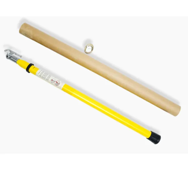 High Quality Portable  Electric Adjustable Hot Stick High Voltage Triangle Telescopic Fiberglass Hot Stick