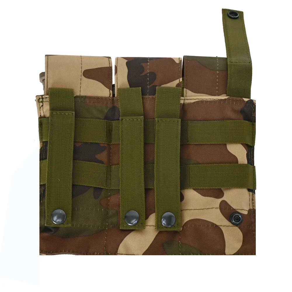 Militare tattico MOLLE Triple Magazine Pouches Double Army Shooting Mag Pouch Wargame Paintball Pouch Equipment per M14 Ak47