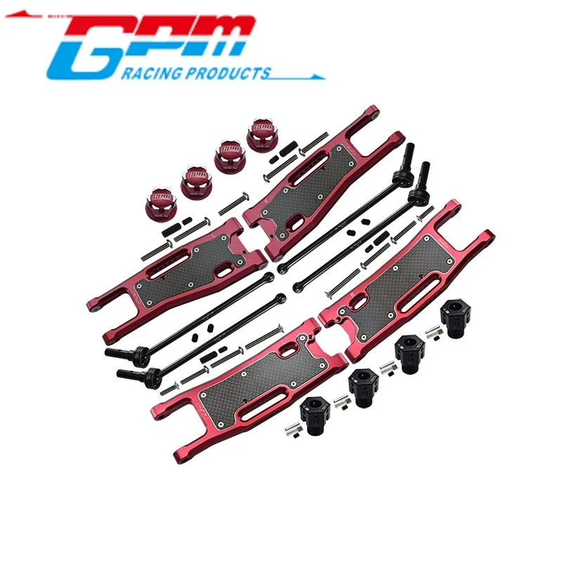 GPM SLE55561033 ALUMINIUM 6061-T6 FRONT + REAR LOWER ARMS+CARBON FIBRE DUST-PROOF PROTECTION PLATE + ALUMINUM 7075-T6 RC Upgrade