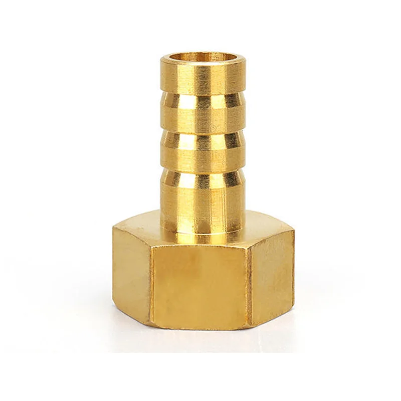 6mm 8mm 10mm 12mm14mm 16mm Hose Barb Tail BSP1/2＂Female Thread Connector Coupler Brass Pipe Fitting Union Joint Gas Pipe Adapter