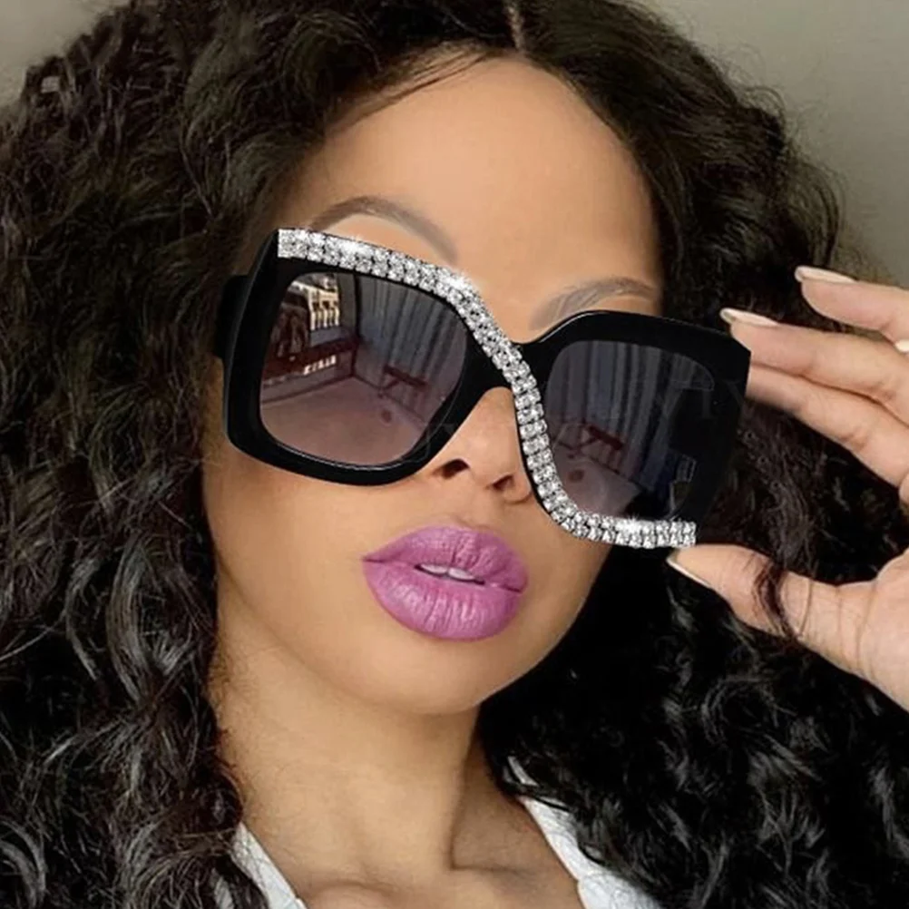 

Women Square Retro Oversized Sunglasses Sun Protection For Round Face Teens Vintage Sunglasses Uv400 Fashion Eyewear For Summer