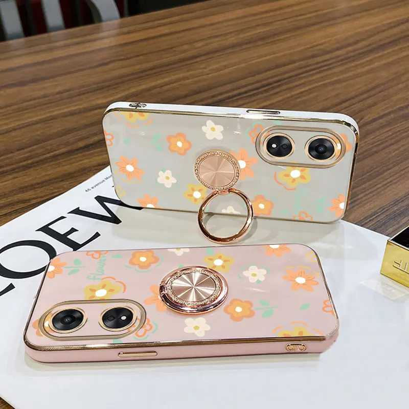 البرسيم حزام لطيفة زهرة حامل هاتف الحال بالنسبة ممن لهم A38 A36 A76 A58 A57 A74 A78 A5 A7 A79 A95 A60 A18 A53 A17 A16 4G 5G الظهر