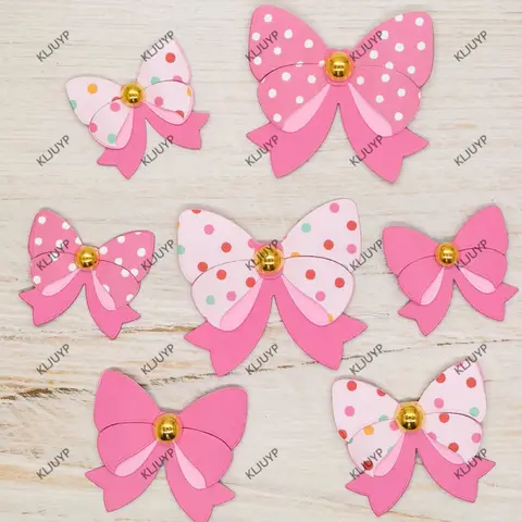 KLJUYP Double Loopy Bow Set Metal Cutting Dies Stencils for DIY Scrapbooking/album Decorative Embossing DIY Paper Cards