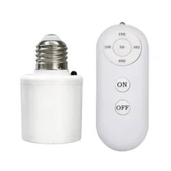 60W E27 Wireless Remote Control Smart Timer Switch 110V 220V Lamp Holder Multi Light Switch Baby Room Bedroom House Timer Switch