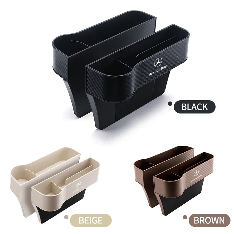 Car Seat Organizer Crevice Storage Box For Mercedes Benz C180 C200 C260 C300 W108 W124 W126 W140 W168 W169 W176 Accessories