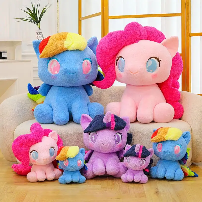 90Cm Q Editie Anime My Little Pony Prototype Pluche Pop Anime Zacht Kussen Meisje Fluttershy Sofa Ornamenten Kinderspeelgoed gift