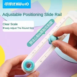 360 Adjustable Paper Circle Cutter DIY Compass Cutter Round Cutting Knife Tool For Card Crafts Paper Stationery School Supplies