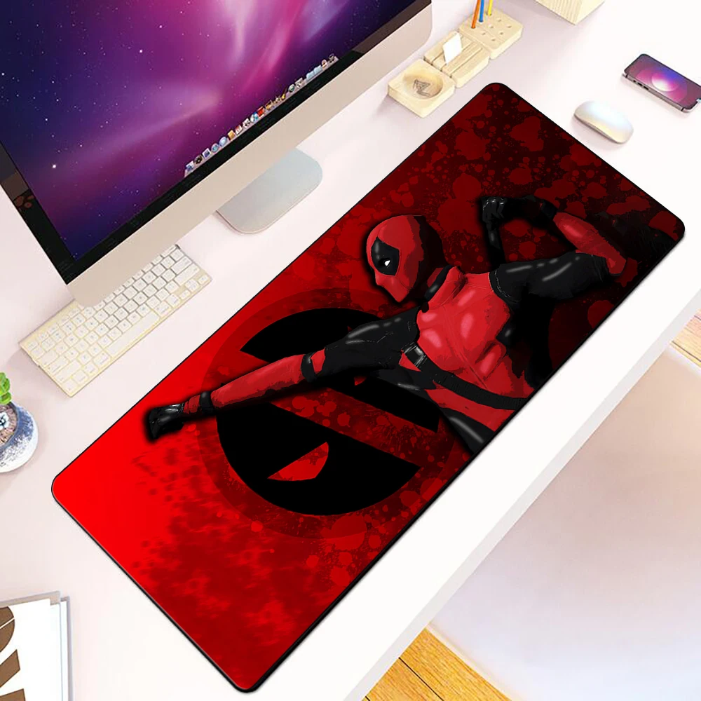 Funny red immortal warrior Mousepad HD Printing Computer Gamers Locking Edge Non-slip Mouse Pad XXL90x40cm Keyboard PC Desk Pad