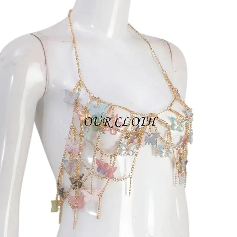 

Modern Butterfly Pendant Body Chain Alloy Jewelry Party Wear Necklaces For Women Seeking Individuality And Y1AC