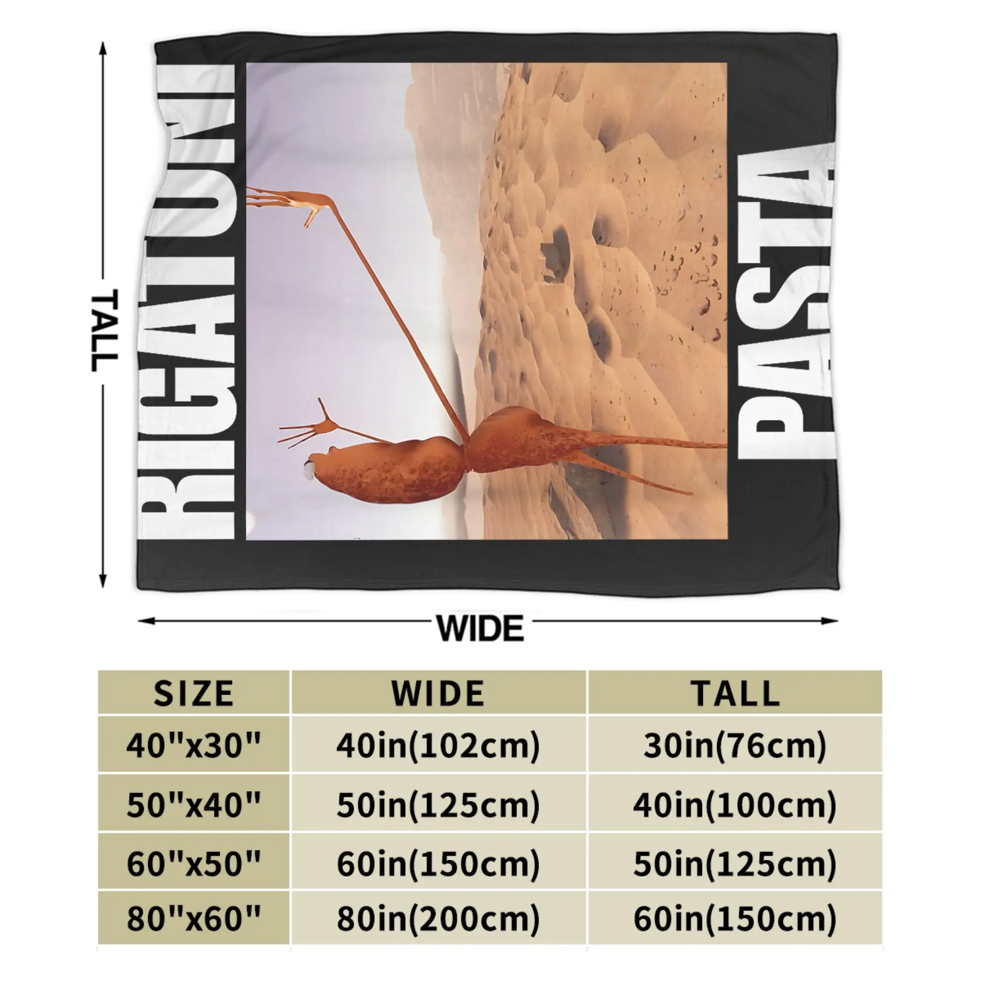 Marcus The Worm Rigatoni Pasta Blanket  Travel Office Throw Blanket For Couch Chair Sofa Bed Warm Soft Custom Quality Bedspread