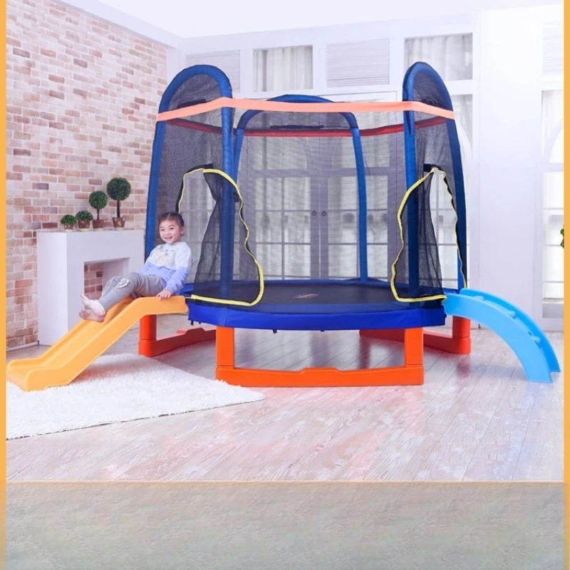

Jumping bed Children's household indoor trampoline Children with protective net Spring Baby bouncing bed Bungee outdoor