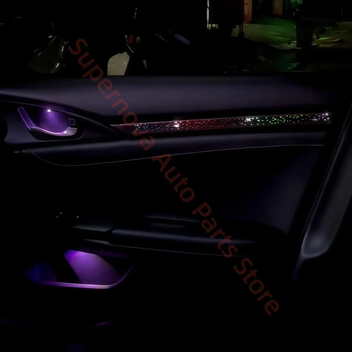 For Honda Civic 10th 2016-2021 Ambient Light Car Interior Lighting Upgrade Car Accessories Decorative Strip Button & APP Control