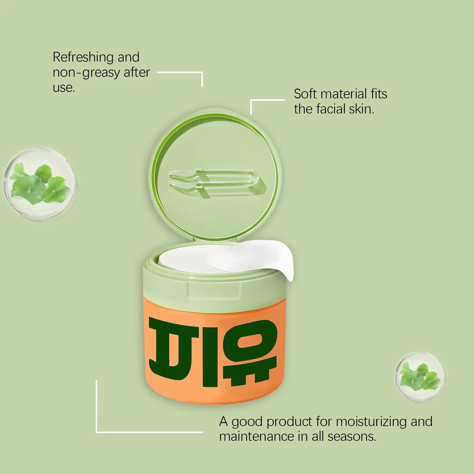 100 قطعة من وسادات الحبر المرطبة من Centella Asiatica لتفتيح البشرة المهدئة والعناية بالوجه للبشرة الحساسة وترطيبها وتنعيمها