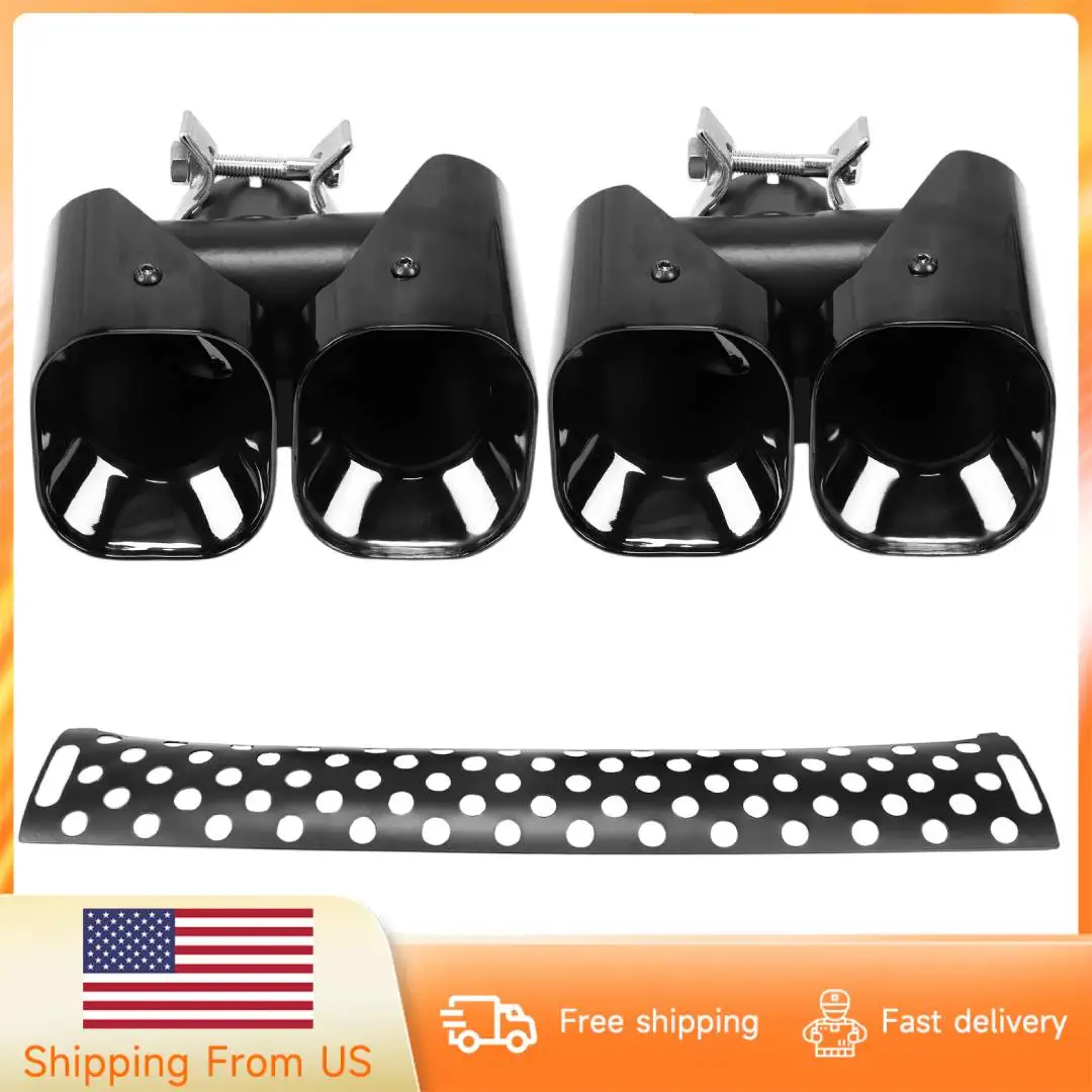 

Exhaust Pipe Trim Set Decorative Exterior Accessories Car Exhaust Pipe Car Accessories for Land-Rover Defender 90/110/130 20-25