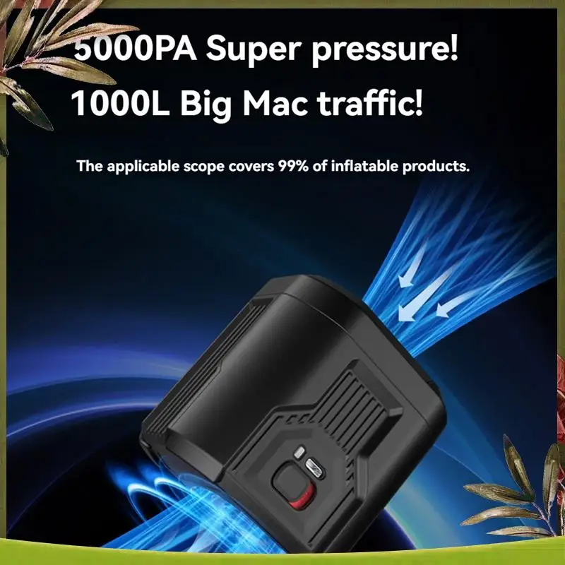 

Reliable-Electric Air Pump Rechargeable Air Pump Air Inflator With 2500Mah Battery For Air Bed Mattress Pool Floats Boats