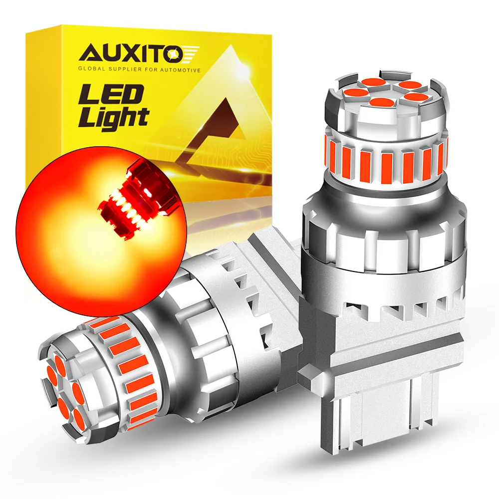 AUXITO 2x P27/7W LED Canbus 3157 3357 P27W T25 LED Bulb For Daytime Running Lights DRL For 2011 and up Jeep Grand Cherokee Amber