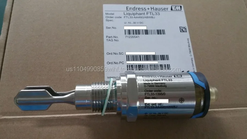 

ENDRESS+HAUSER Liquiphant FTL33-AA4M2ABWBJ Vibronic Point Level Detection 4-20mA Output SIL Certified