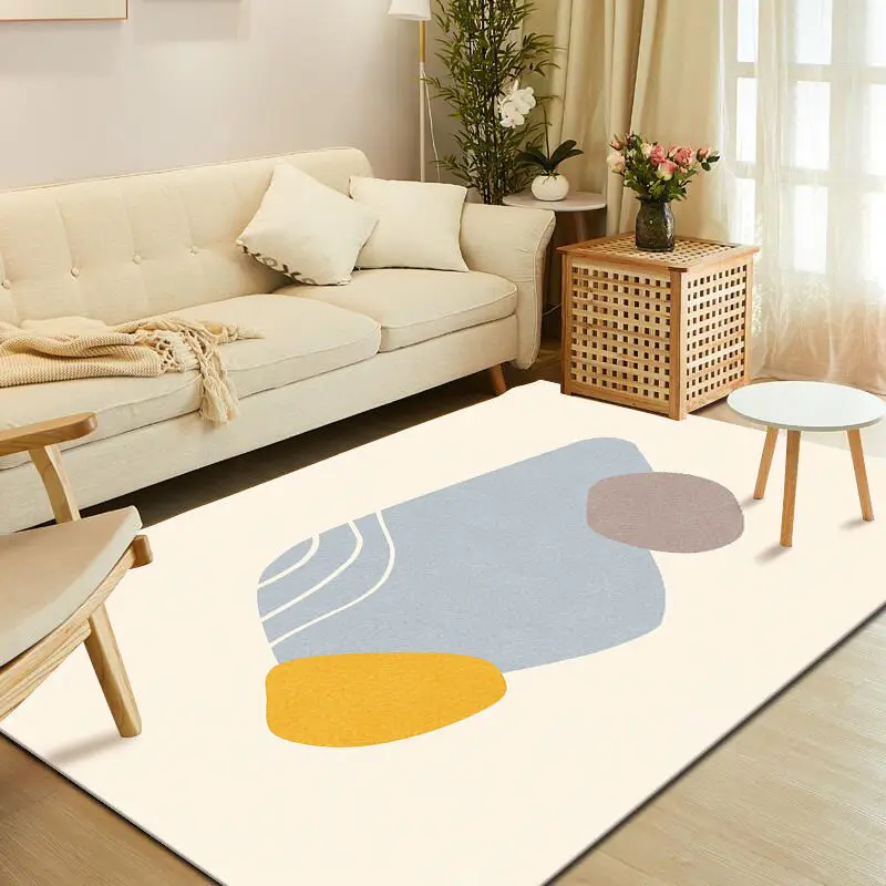 Nordic Living Room Carpet, Modern Minimalist Study Carpets, Non-Slip Bedside Rug, Home and Apartment, Hotel and Apartment