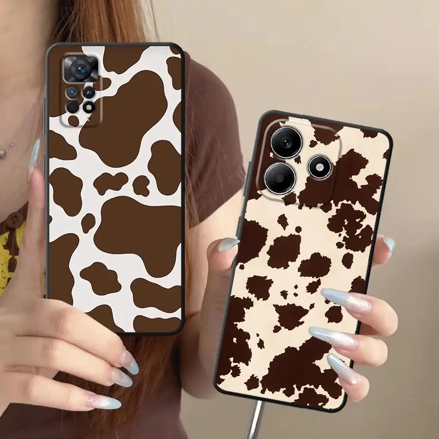 Cow Pattern Case for Xiaomi Redmi Note 15 A4 12C 13C K80 9 8 A5 13 14 Pro Plus 14C A7 Pro 10 12 11 Phone Cover A1 K40 A2 view 3