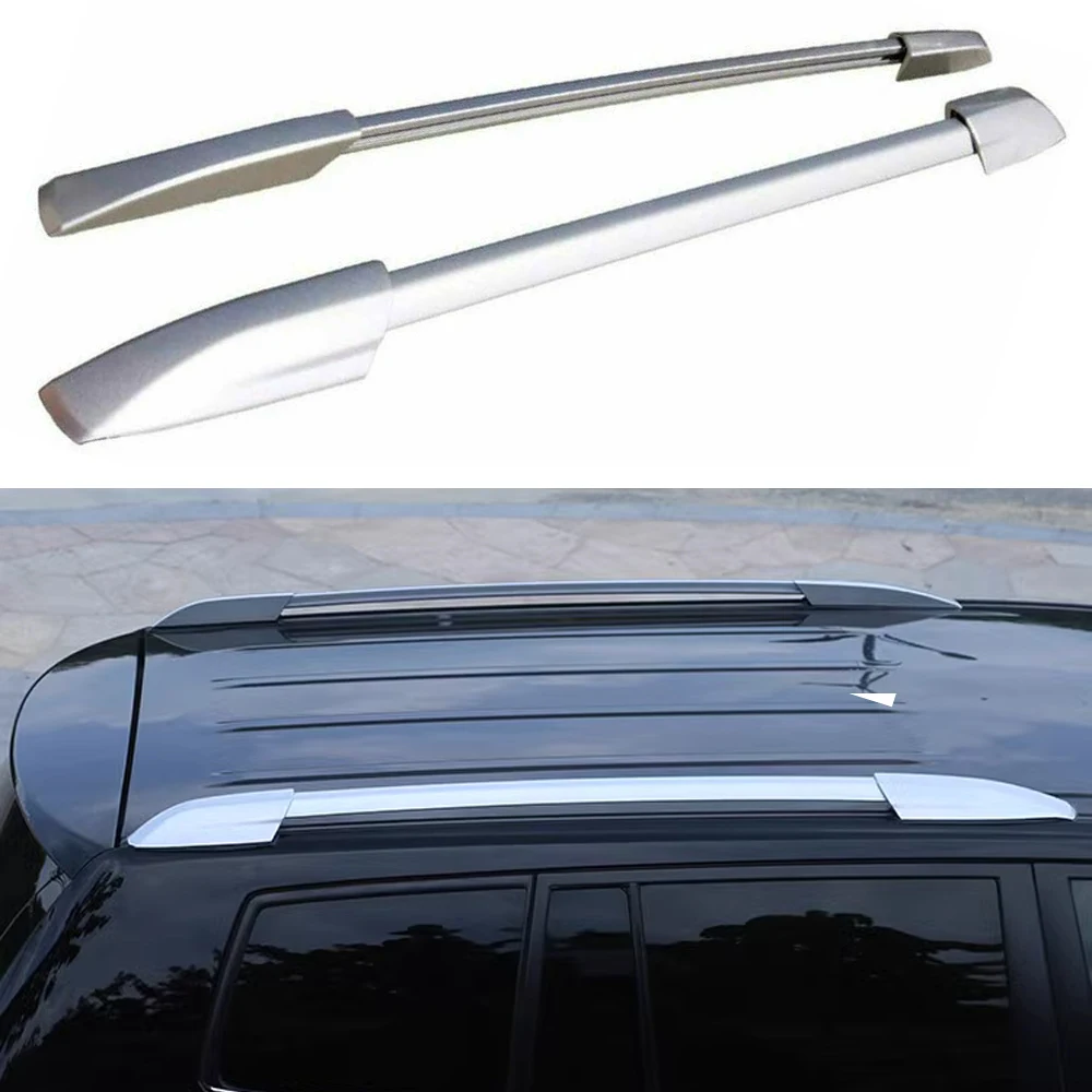 Silver Aluminum Roof Rack Luggage Carrier Rail For Toyota Highlander 2008-2013