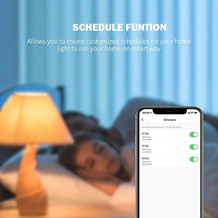 Hot Sale Mobile Phone APP Remote Control Alexa Google Home IOT RGB 7.5W Color WiFi Led Light Smart Bulb