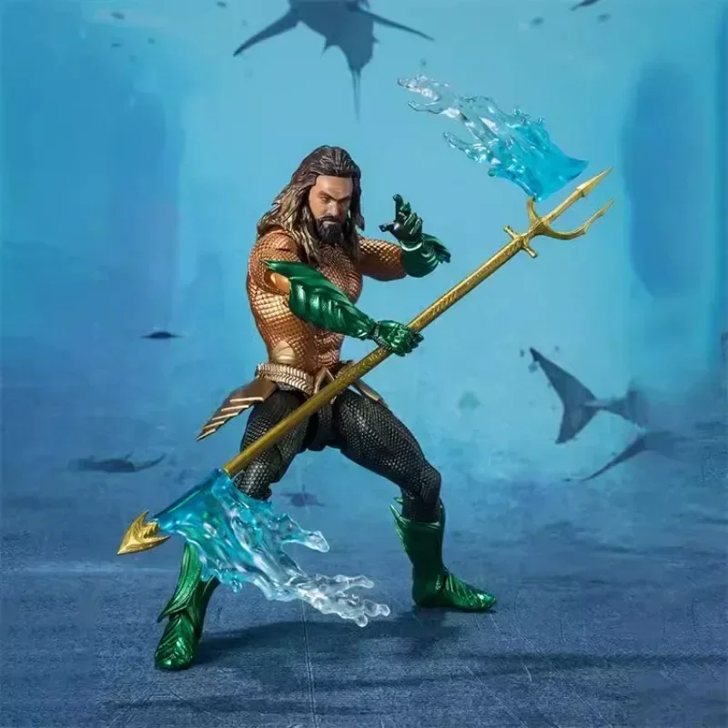 متوفر في المخزون بانداي الأصلي S.H.Figuarts Aquaman 2 أنيمي ألعاب شخصيات الحركة جمع نموذج هدايا العيد تحصيل الحلي