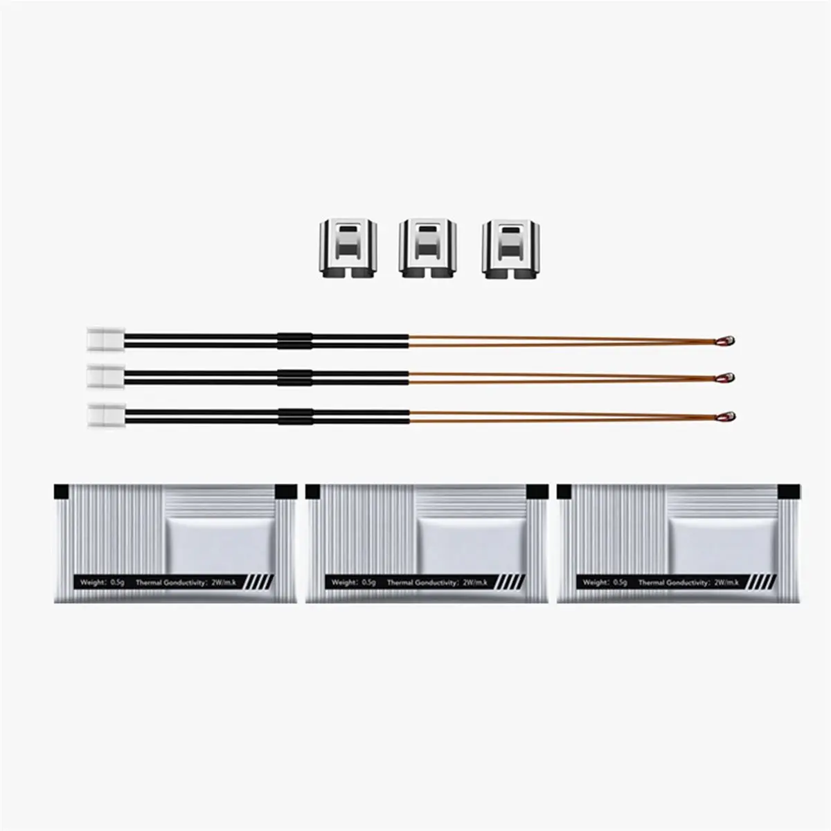 (A99Z] 3PCS 3D Printer Hotend Thermistor for X1C, Hot End Print Head 3D Printing Parts for X1C