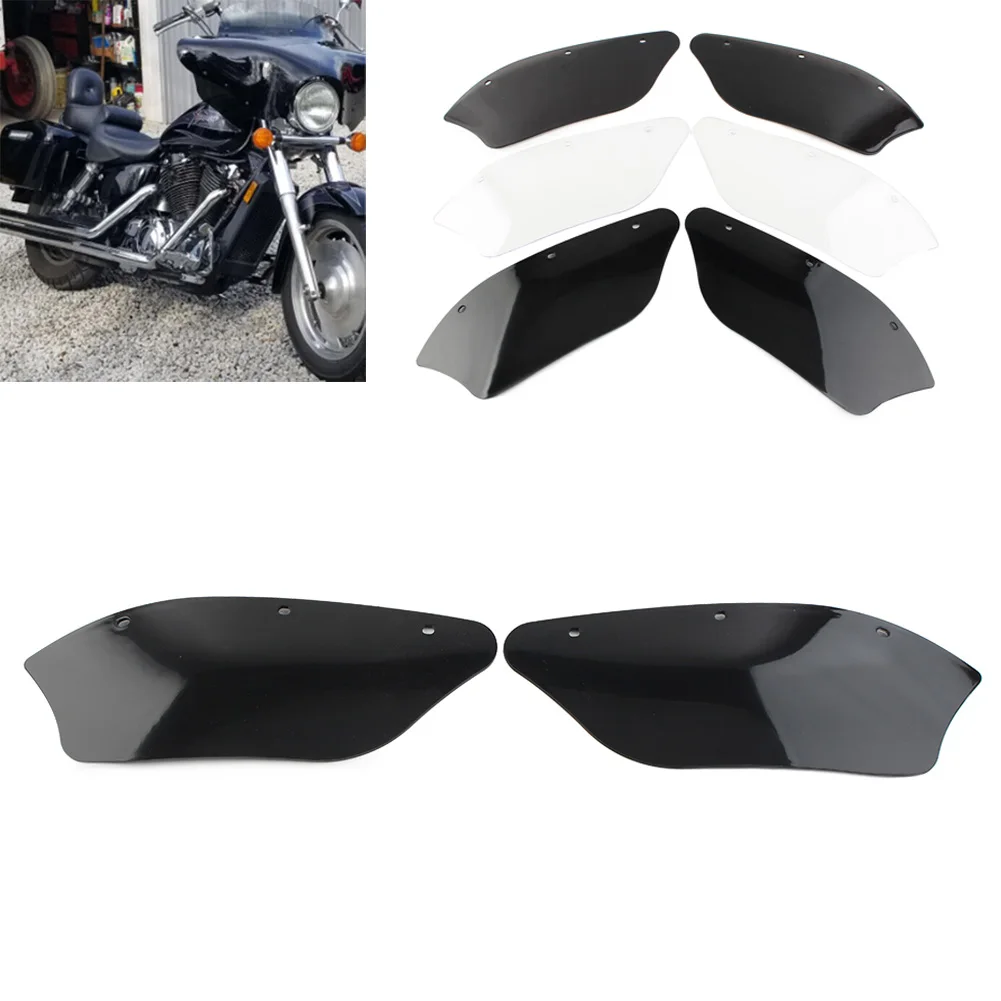 

2x Motorcycle Batwing Fairing Wind Deflectors For Harley Dyna Heritage Softail Road King For Honda Shadow Sabre 1100 2000-0