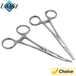 1pc Stainless Steel Hemostatic Clamp Forceps Surgical Forceps Surgical Tool Needle Holder Pliers Straight/Elbow Head