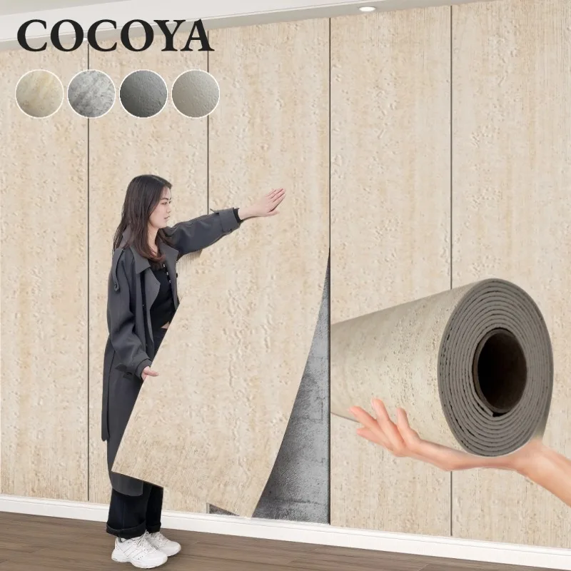 Imitation Stone Peel and Stick Wallpaper 3D Textured Wall Papers Home Decor Vintage Thick Foam Flexible Wall Sticker Wall Panel