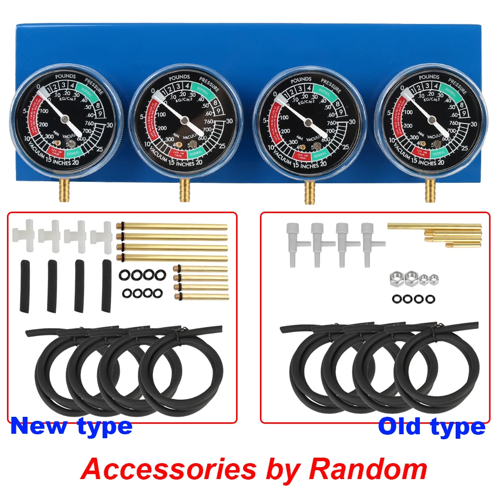 for 2/4 Cylinder Motorcycle Carburetor Carb Synchronizer Kit Ignition Tester Balancer Test Gauges Set Motorbike Diagnostic Tools