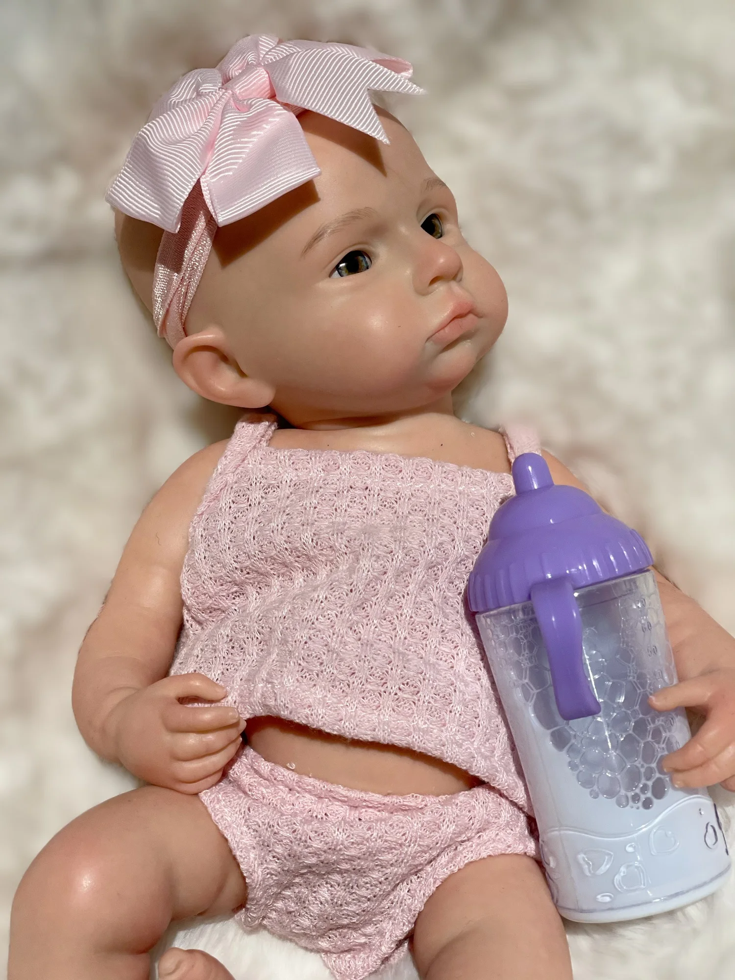 2 estilos/33cm pintado sólido silicone bebe reborn meninas lavável bebê recém-nascido bonecas para o presente do miúdo