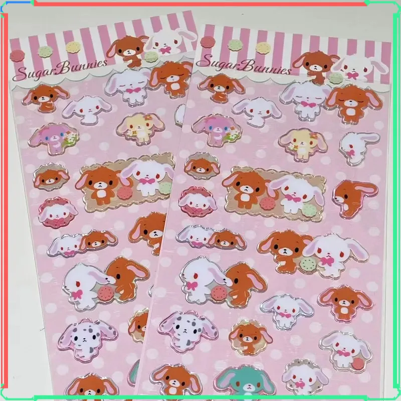 

1/5 шт. Kawaii Sugarbunnies рельефные пузырьковые наклейки 3d наклейки для ручного счета водостойкие Diy мобильный чехол декоративные наклейки подарок