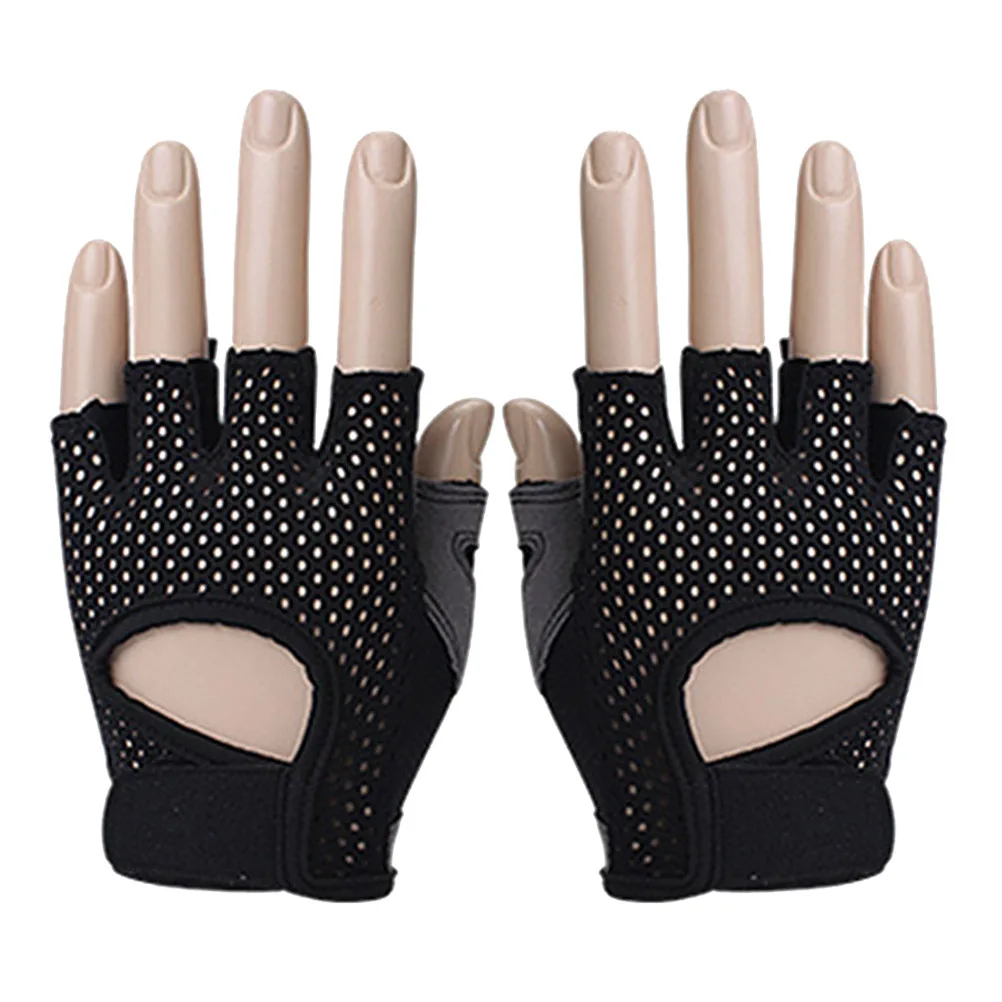 

Breathable Fitness Gloves Compression Training Workout Women Sports Gloves AntiSlip Silicone Palm Sweat Absorbing Breathable Gym