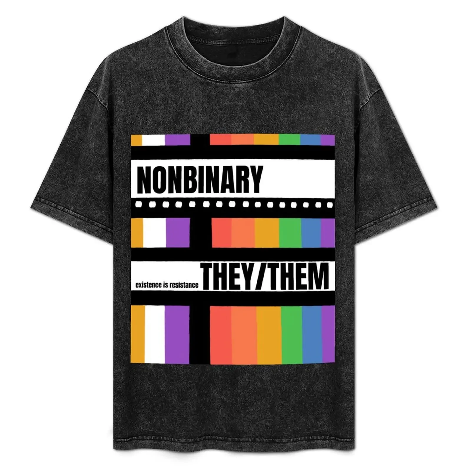 nonbinary they/them T-Shirt korean fashion cheap stuff custom t shirt anime t shirts mens t shirts casual stylish