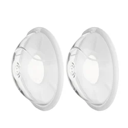 2pcs Wearable Milk Saver for Breastfeeding Manual Breastmilk Collector Silicone Breast Shell Milk Catcher