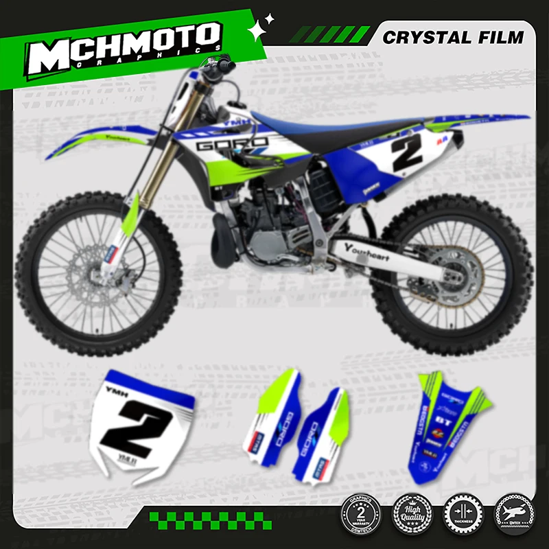 

MCHMFG Motorcycle Graphics Dirt Bike Decal Stickers For YAMAHA YZ125 YZ250 YZ 125 250 2015-2021 YZ250X 2016-2021