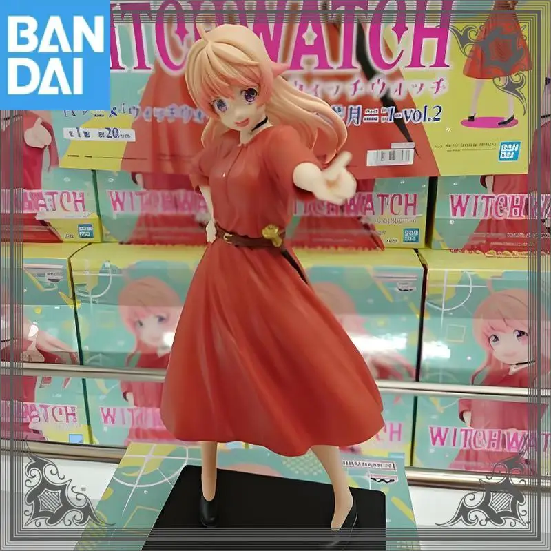 Genuíno bandai namco banpresto bruxa relógio wakatsuki nico coletor de pvc ornamento de mesa anime figura modelo brinquedo presente em estoque