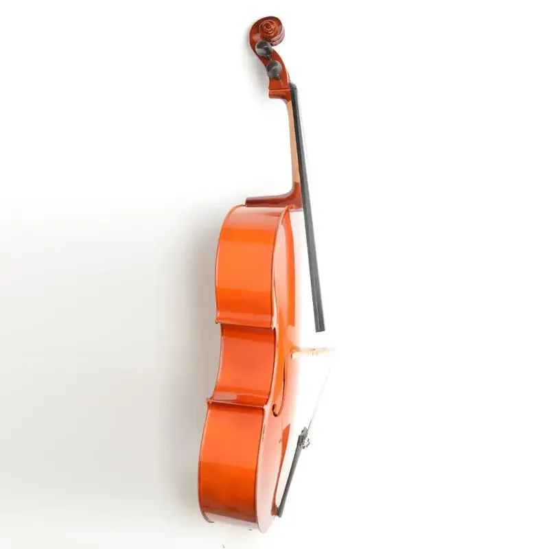 4/4 Basswood Cello with Vintage Ribbon Organizer, Practice playing the cello New Year/Holiday Gift for Music Enthusiasts