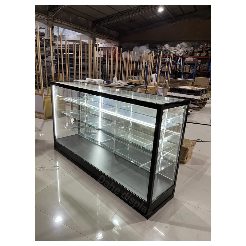 

Custom.70 inch heavy capacity grocery shops glass cabinet with LED light showcases furniture display cabinet retail