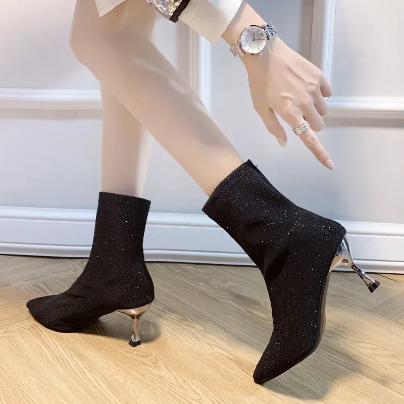 primavera-outono-brilhante-diamante-sapatos-femininos-de-salto-alto-apontou-toe-stiletto-tornozelo-botas-preto-estiramento-meias-finas-botas-curtas