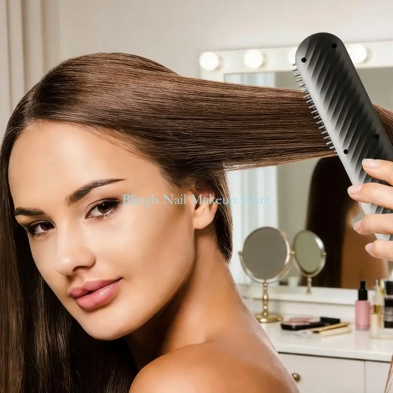 28TA Ionic Conditioning Heated Styling Comb Rechargeable Portable Frizz Control