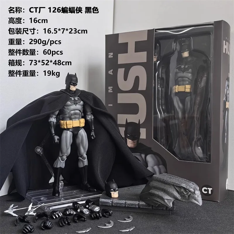 Ct Toys باتمان الشكل باتمان مافيكس 105 النسخة الزرقاء بات مان عمل أرقام العدالة الدوري هش تمثال جمع Hush لعبة هدية #4